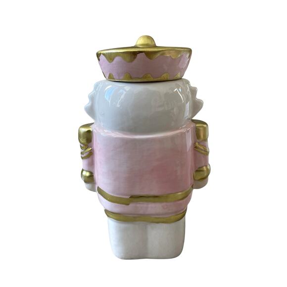 NEW Neiman Marcus Pink Nutcracker Ceramic Sugar & Creamer 2pk Christmas Holiday - Picture 12 of 16